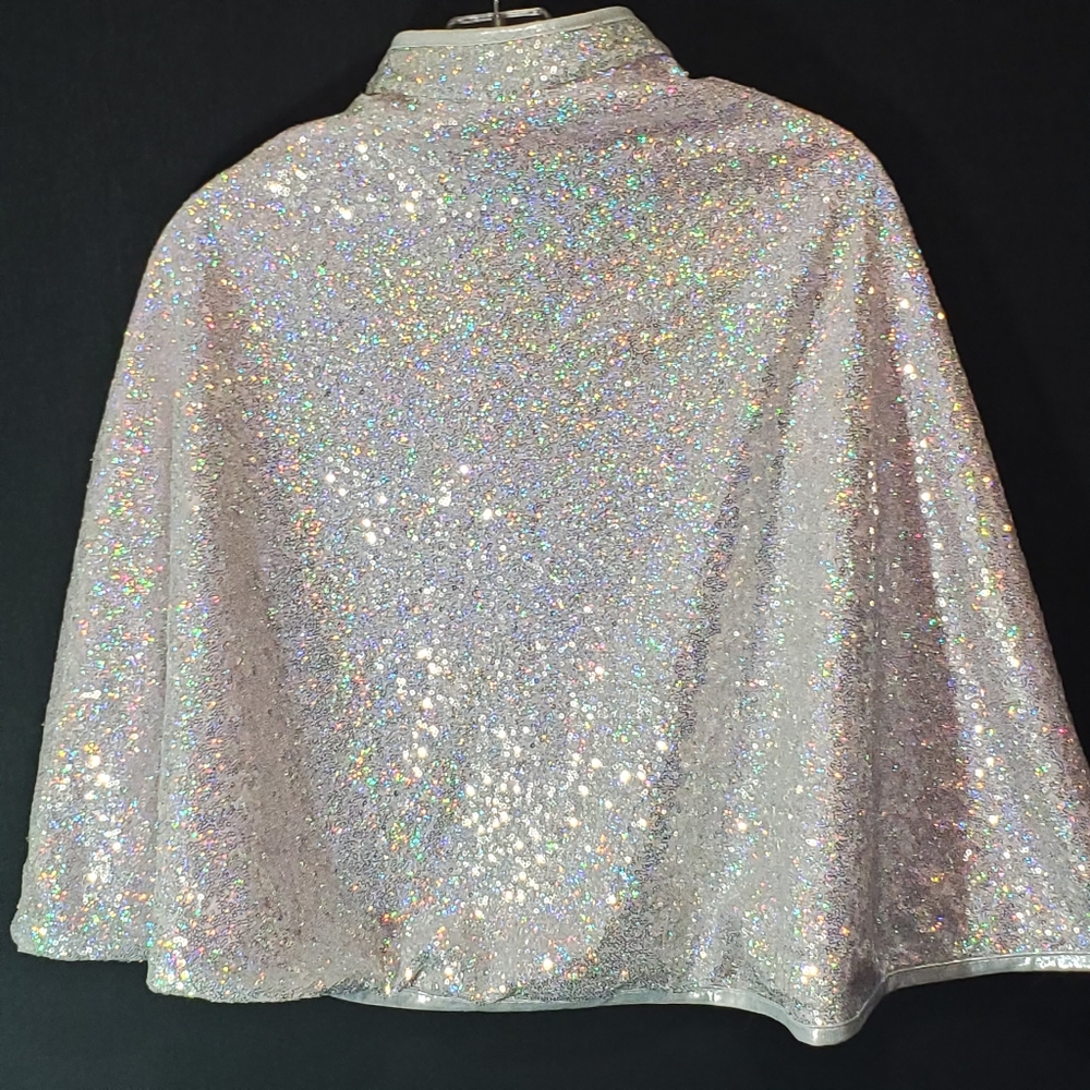 Great Pretenders Reversible Cape Halloween Costume Dress Up Sz 4-6Y Pink Sequin - Picture 3 of 12